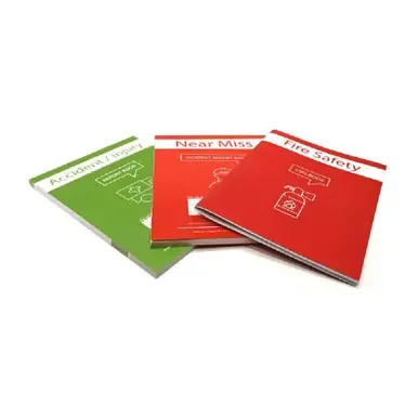 3 Pack of Report Books Special Offer – Accident, Near Miss and Fire Log