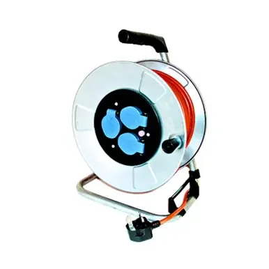 50M Metal Cable Reel – Orange