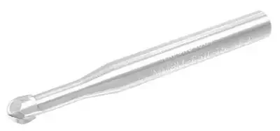 Accupro 0.5 x 10mm Reach 2 Flute Solid Carbide AlTiN Coated Ball Nose Mill with Straight Shank