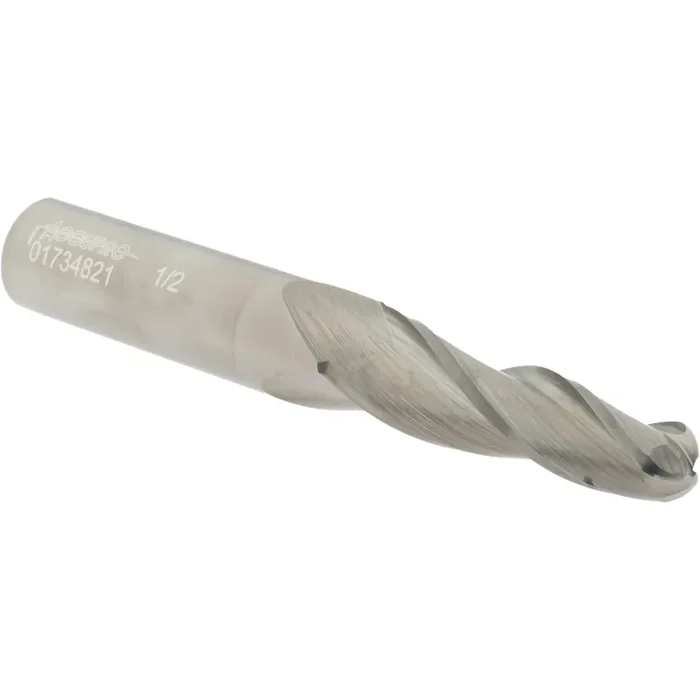 Accupro 1/4 x 3° Tapered Carbide Right Hand Helix Ball Nose End Mill