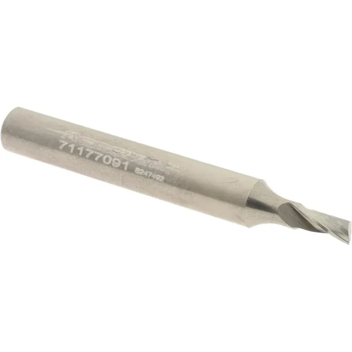 Accupro 1/8 x 1/4 x 1/4 x 2in Single Flute Carbide Upcut Router for Aluminium