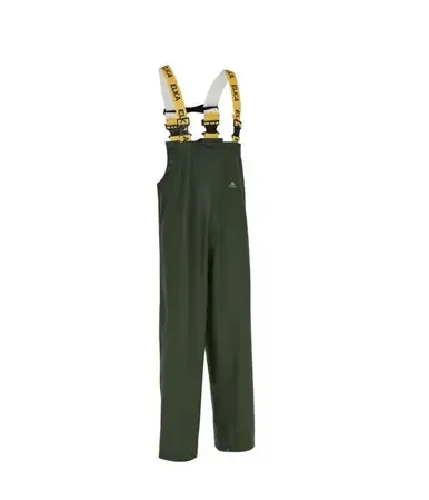 Elka Waterproof Dry Zone PU Bib & Brace, Olive
