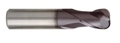 Hertel 10 x 13 x 50mm 2 Flute Solid Carbide TiAlN Coated 30° Helix End Mill with 3mm Radius