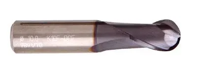 Hertel 4 x 7 x 38mm 2 Flute Solid Carbide TiAlN Coated Ball Nose Mill with Straight Shank