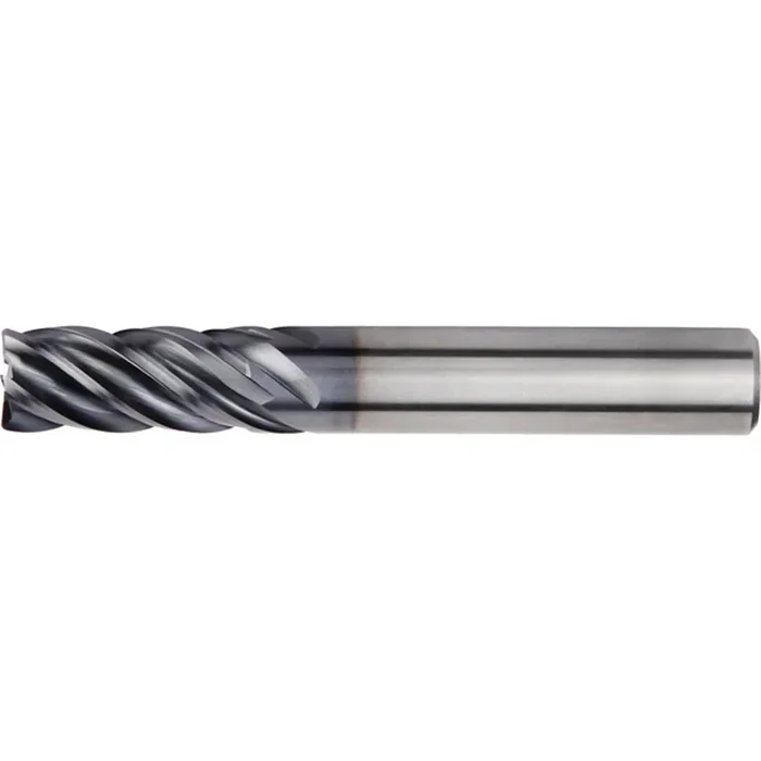 Kennametal 6 x 13 x 57mm 5 Flute Solid Carbide AlTiN Coated 38° Helix End Mill HARVI II