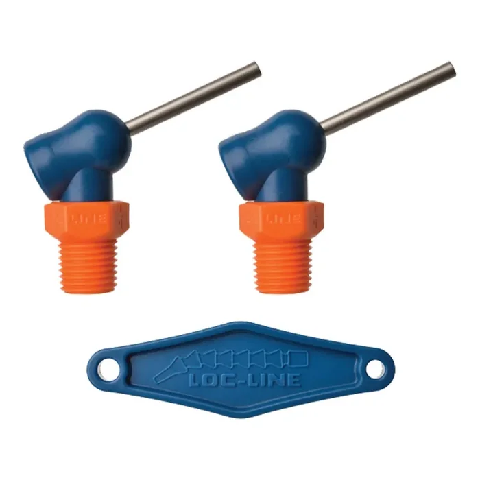 Loc-Line 1/4 x 0.117 x 1.25in NPT/BSPT 110° XR Style HPT Nozzle – Pack of 2