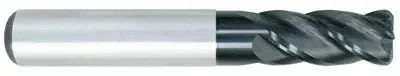 OSG 8 x 21 x 64mm 4 Flute Solid Carbide TiAlN Coated 30° Helix End Mill with 1.5mm Radius