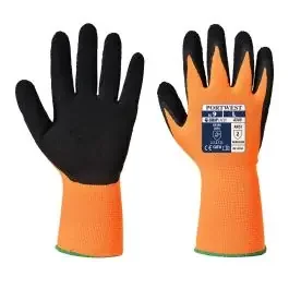 Portwest Hi-Vis Grip Gloves Pack of 12 Enhanced Visibility with Reliable Handling Control