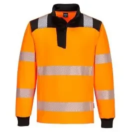 Portwest PW3 Hi-Vis 1/4 Zip Sweatshirt Advanced Safety Workwear from Hall-Fast
