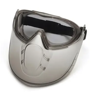 Pyramex Capstone Shield Clear lens & Faceshield Anti-Fog