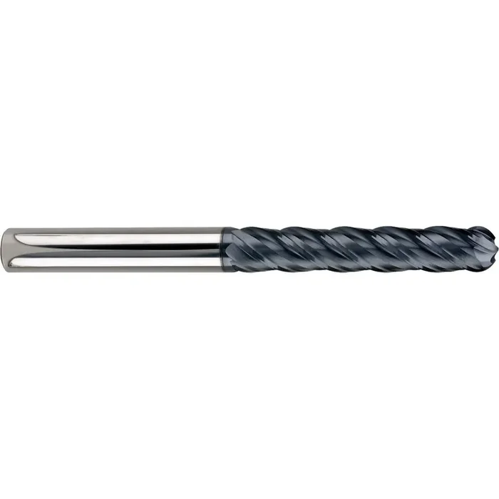 SGS 1/2 x 2 x 5in 4 Flute Solid Carbide Ti-NAMITE-X Coated Ball Nose Mill with Straight Shank 70459