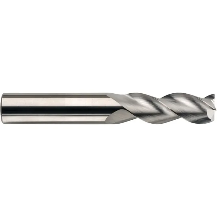 SGS 3/16 x 9/16 x 2in 3 Flute Solid Carbide Ti-NAMITE-B Coated End Mill with 0.01in Radius 34794