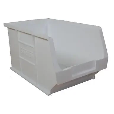Topstore White Antibacterial Semi Open fronted Bin