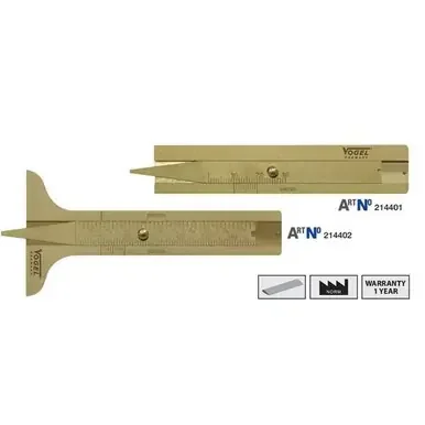 Vogel Brass Tread Depth Gauge