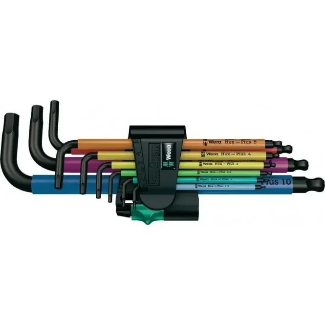 Wera Hex-Plus Multicoloured Hex Key Set (9 Piece)