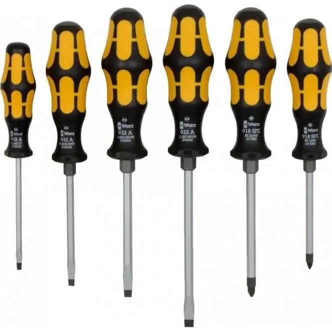 Wera Kraftform Chiseldriver Set PZ/SL (6 Piece)